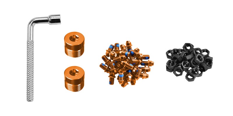 Funn Pedal Pins Studs for Black Magic Pedals (Orange) - Image 1